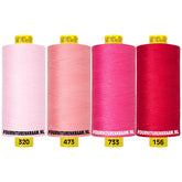 Naaigaren Set - Gütermann Mara 4x 1000m - rood - roze naaigaren set MARA - SET - 320 473 733 156